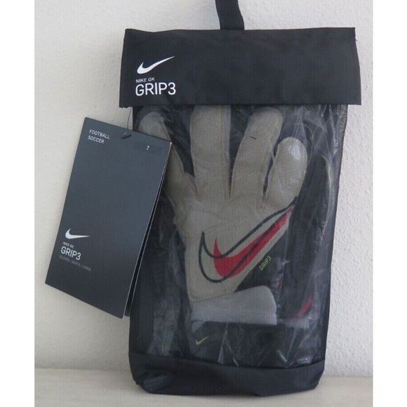 Nike GK CN5651 Adult Sz 7 White/Black Grip 3 Goalie Goalkeeper Soccer Gloves $70 - Picture 1 of 8